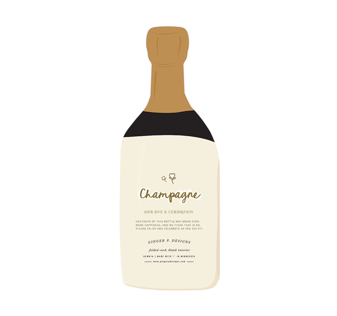 Happy Couple Champagne Card