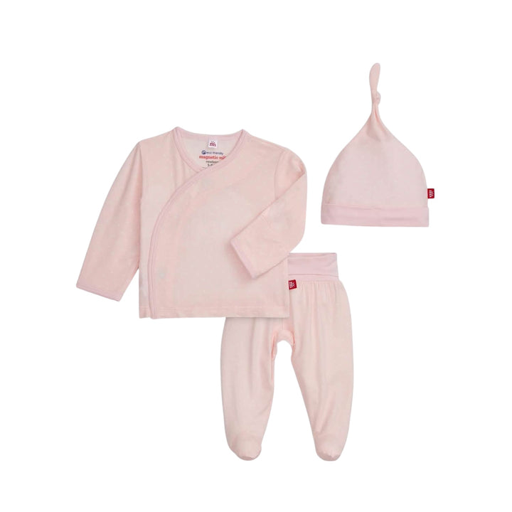 Pink Pin Dot Magnetic Me Kimono Set