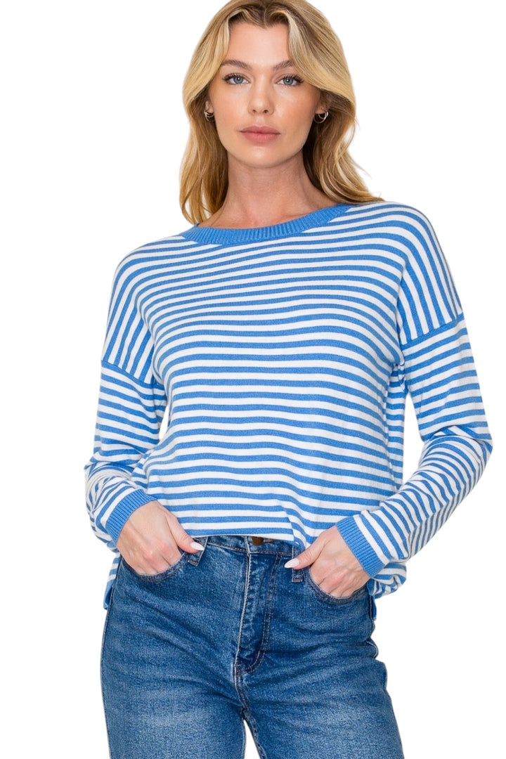 Salem Striped Pullover