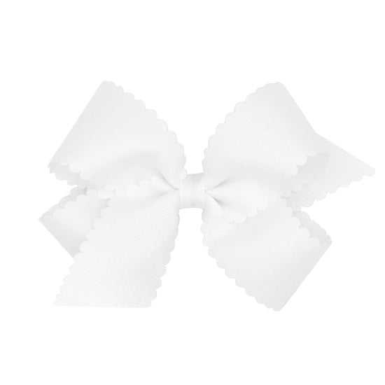 Medium Scalloped Grosgrain Wee Ones Bow