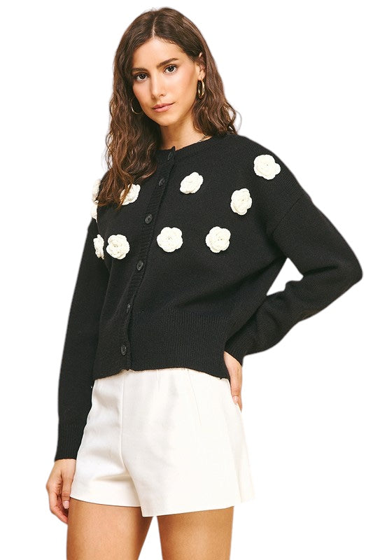 Reilley Floral Cardigan Sweater