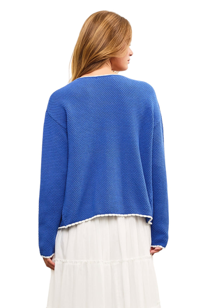 Carr Scalloped Cardigan