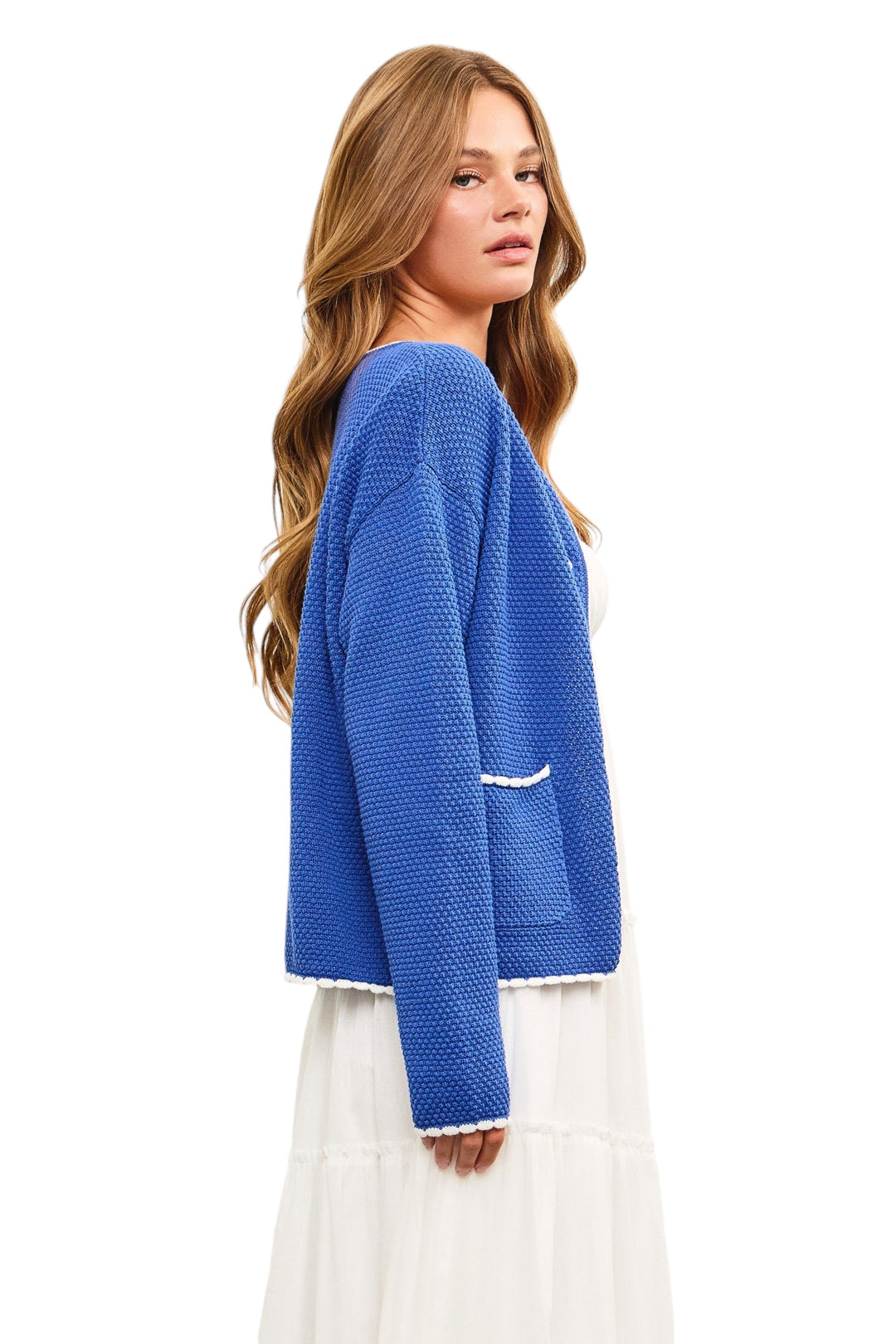 Carr Scalloped Cardigan