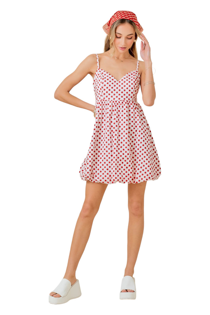 Eloise Bubble Hem Mini Dress