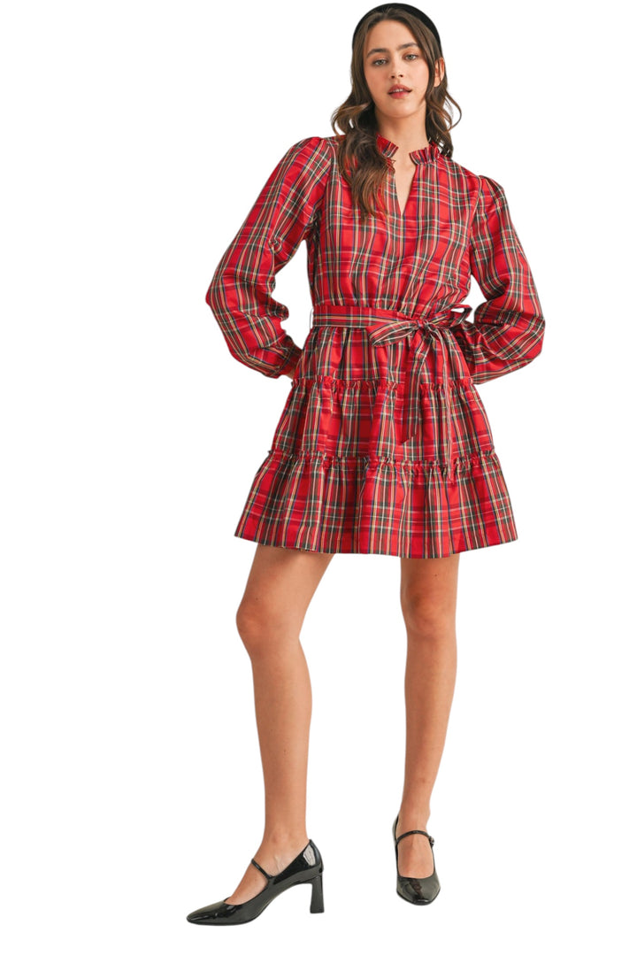 Marcum Plaid Mini Dress