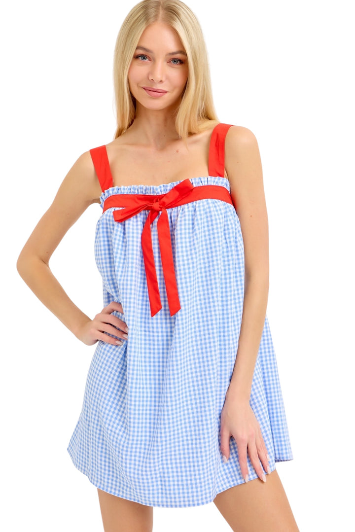 Arnold Gingham Mini Dress