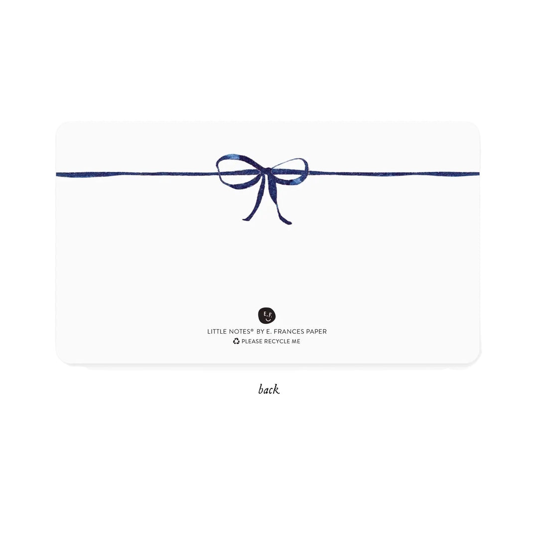 Navy Bow Little Notes