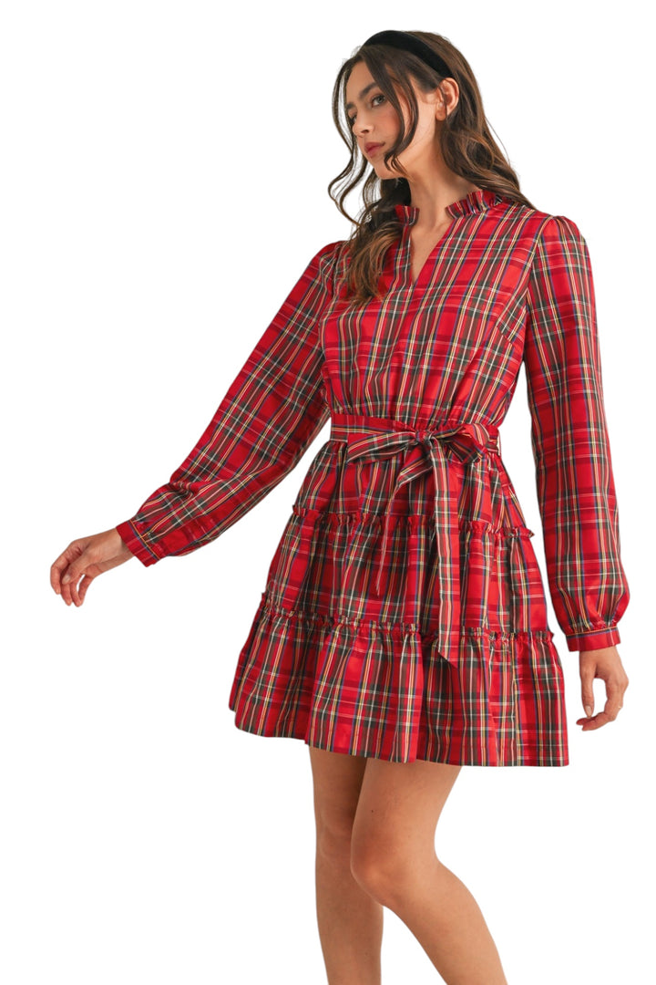 Marcum Plaid Mini Dress