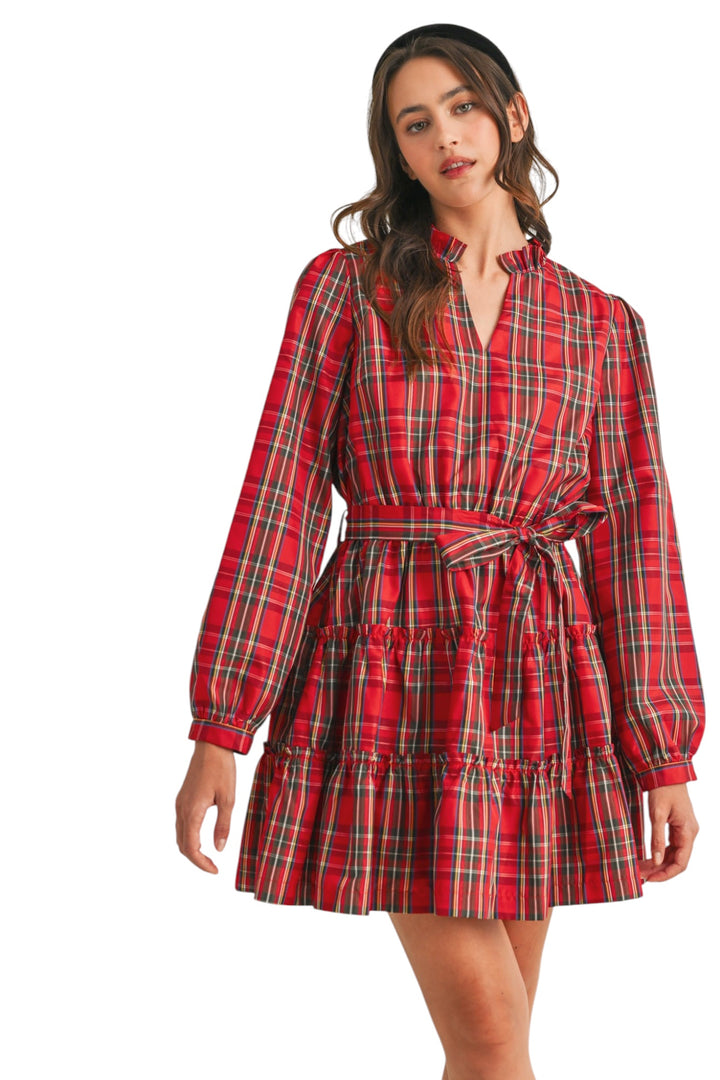 Marcum Plaid Mini Dress