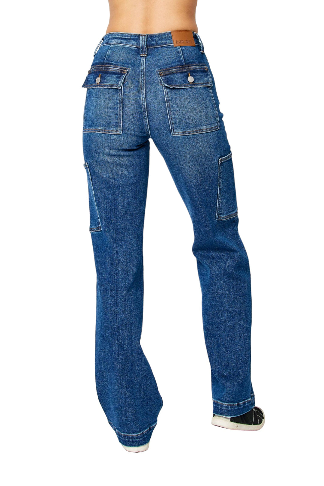 High Waisted Cargo Wide Leg Judy Blue Jeans