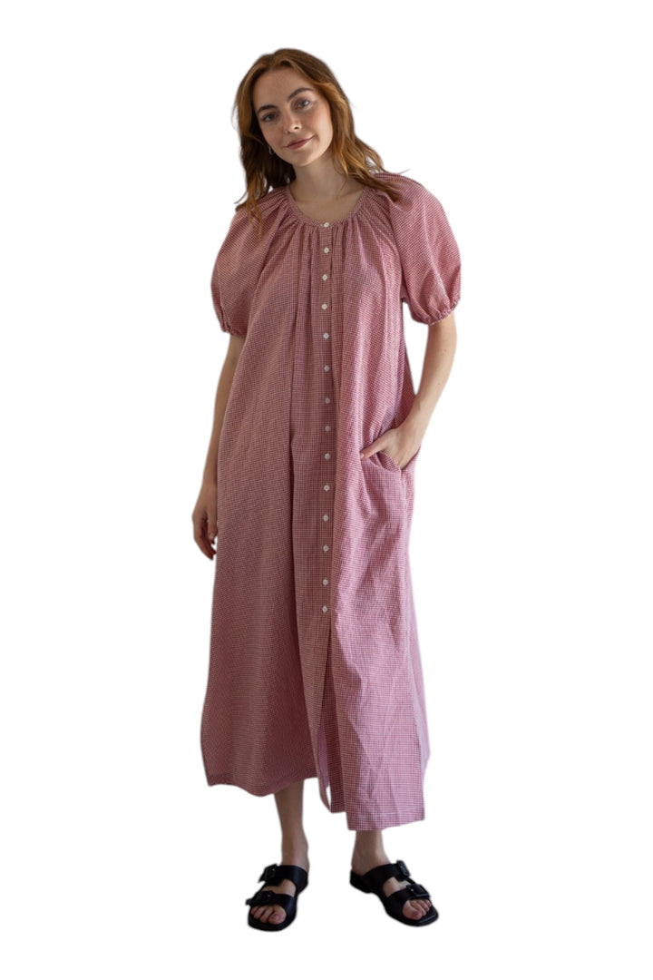 Charlie Gingham Midi Dress