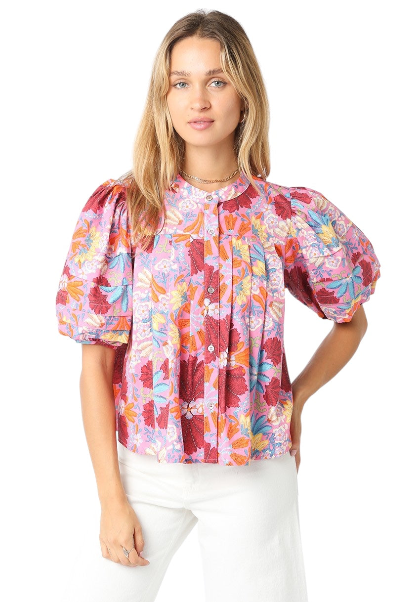 Freesia Floral Top