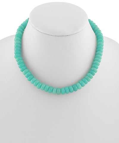 Beaded Semi Stone Necklace