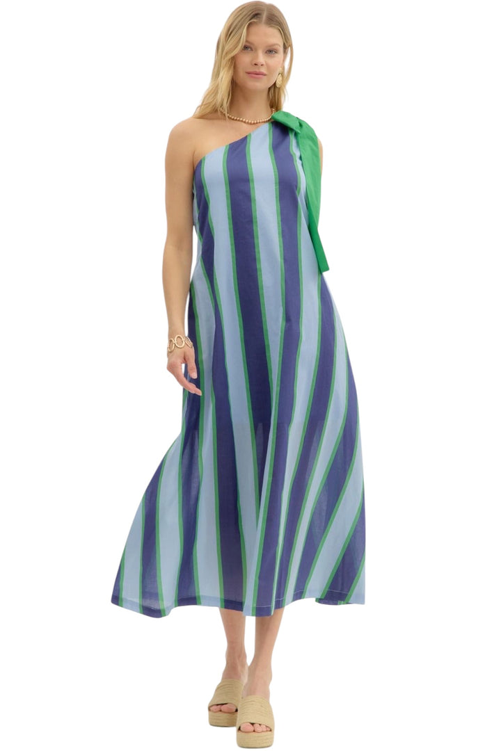 Lucille Striped Midi Dress