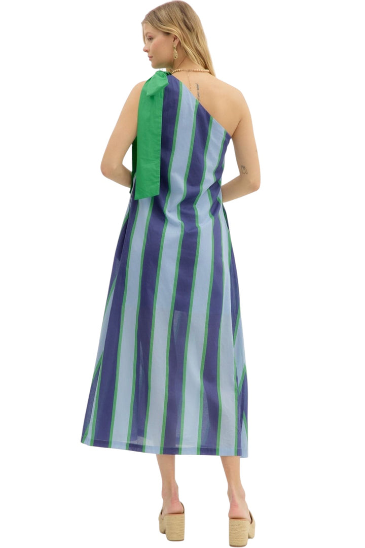 Lucille Striped Midi Dress
