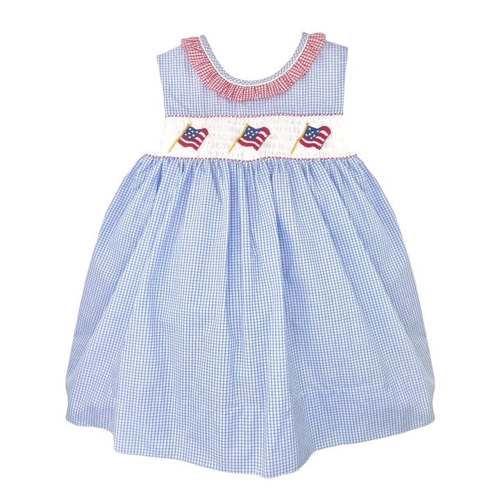 Flag Smocked Sun Dress