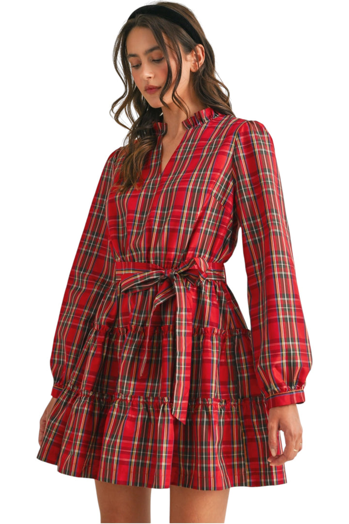 Marcum Plaid Mini Dress