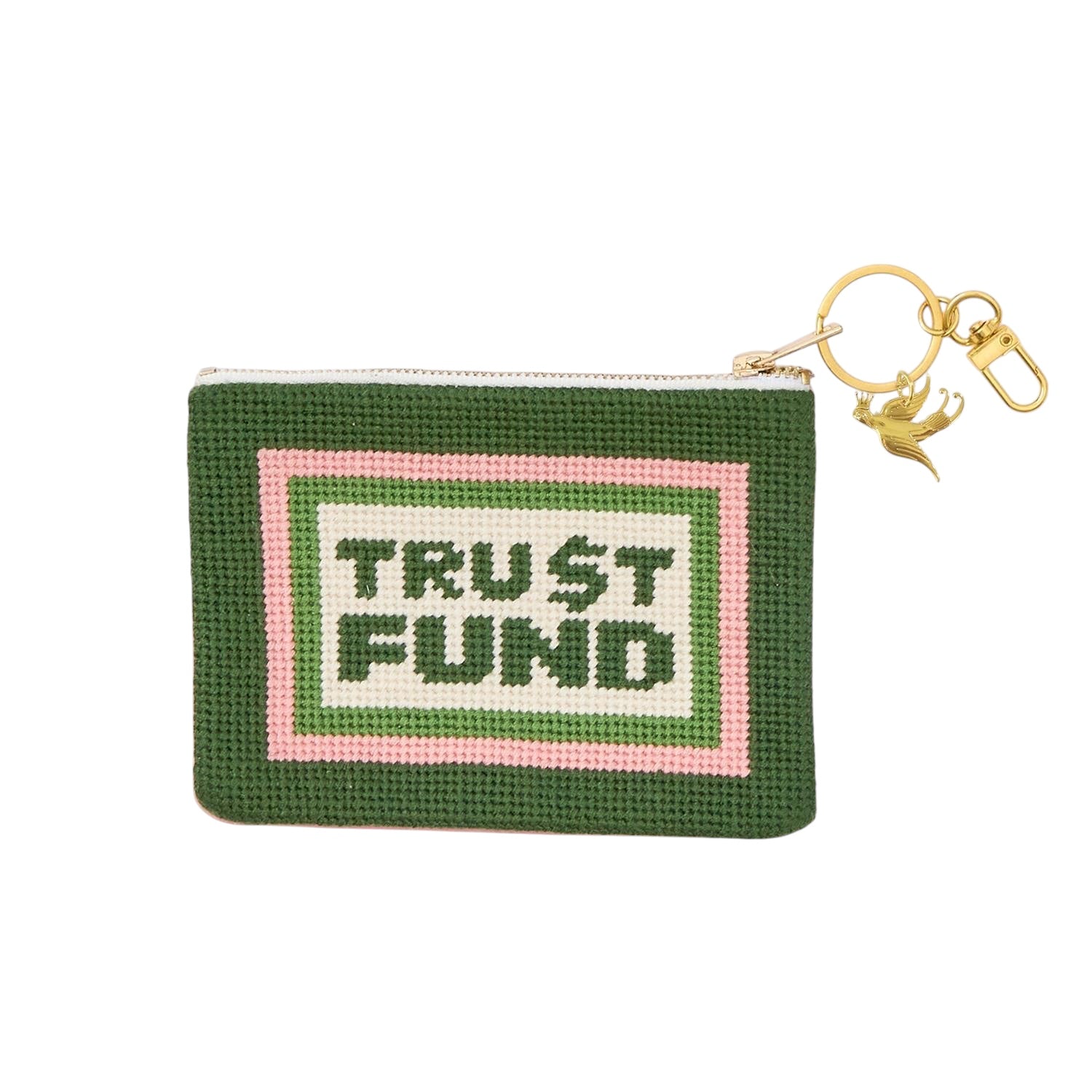 Trust Fund Needlepoint Pouch