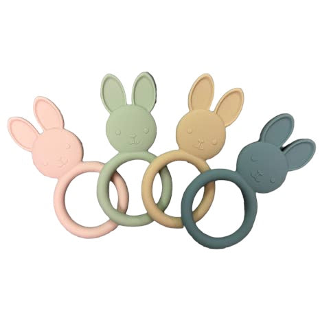 Bunny Silicone Teething Ring