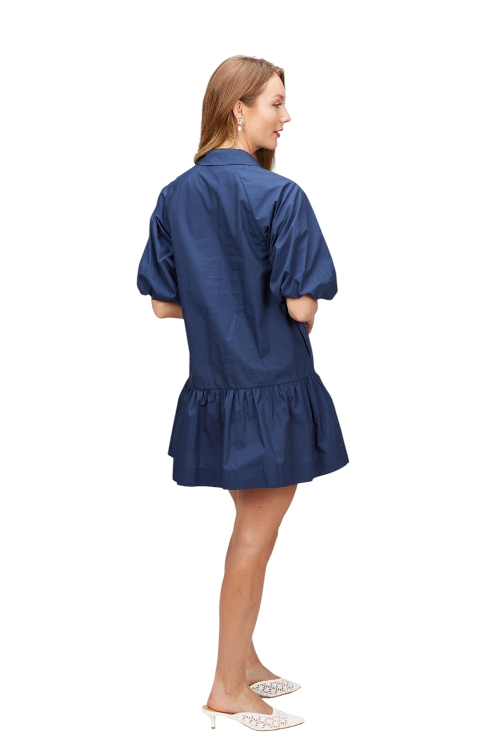 Tucker Poplin Shirt Dress