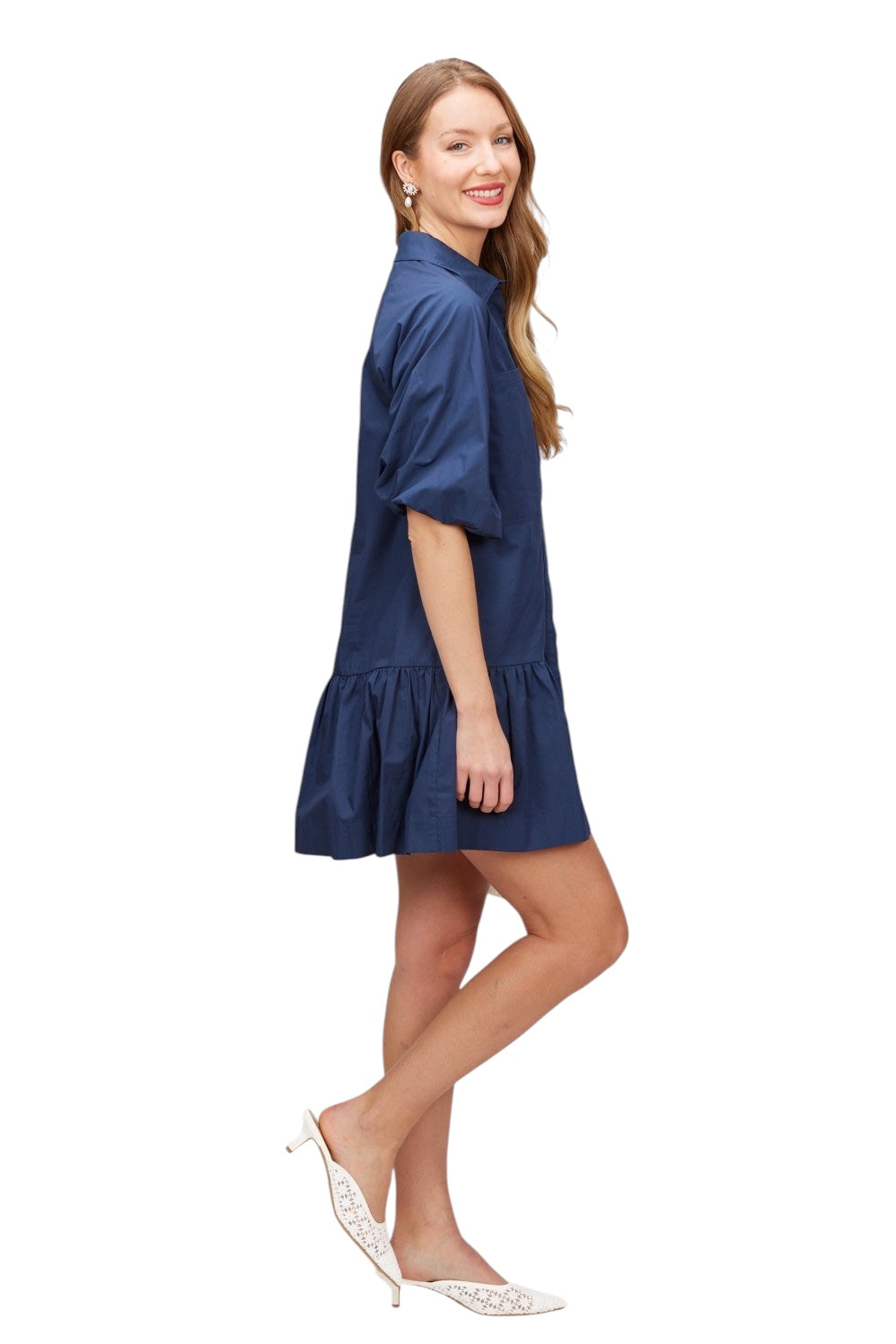 Tucker Poplin Shirt Dress