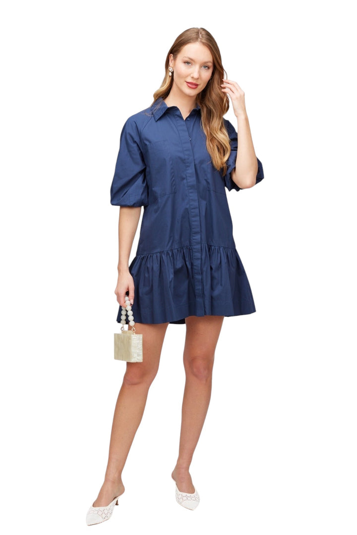 Tucker Poplin Shirt Dress