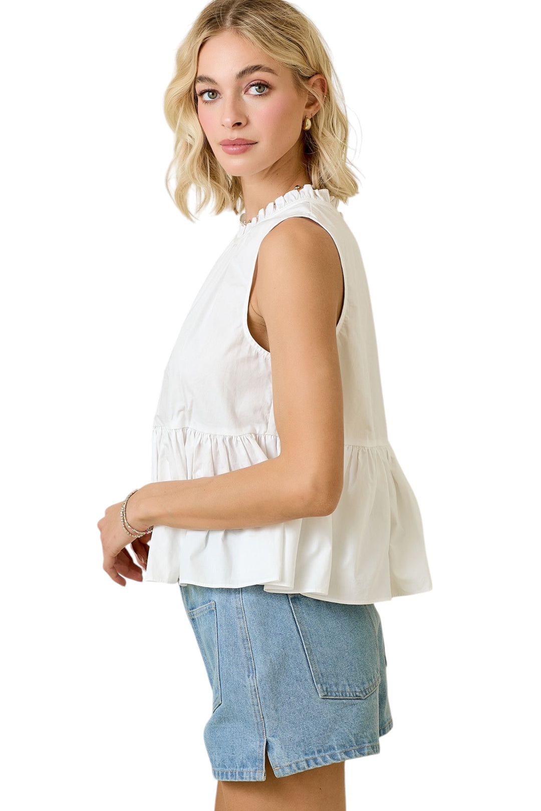 Lenny Drop Waist Sleeveless Top