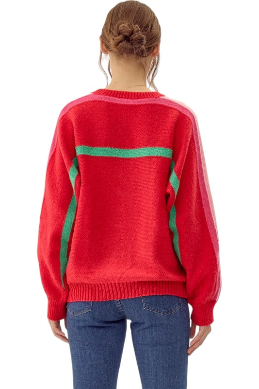 Caden Striped Knit Sweater