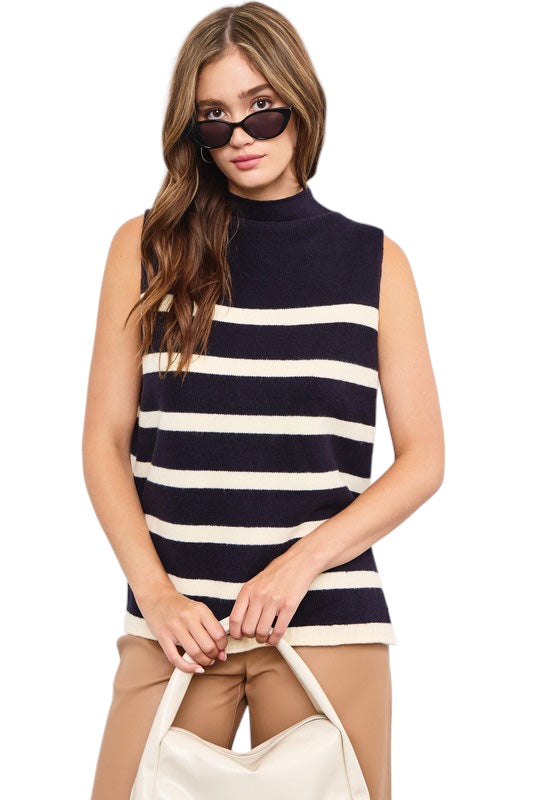 Baker High Neck Knit Top