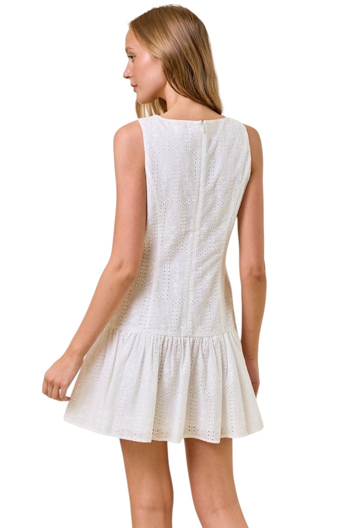 Decker Eyelet Mini Dress