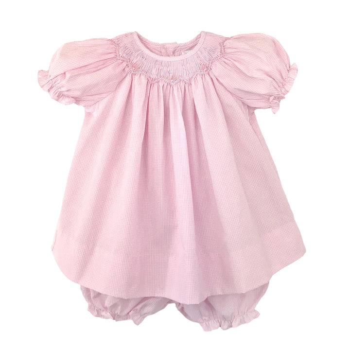 Bishop Zig Zag Smocked Dress
