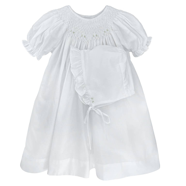Smocked Daygown & Bonnet