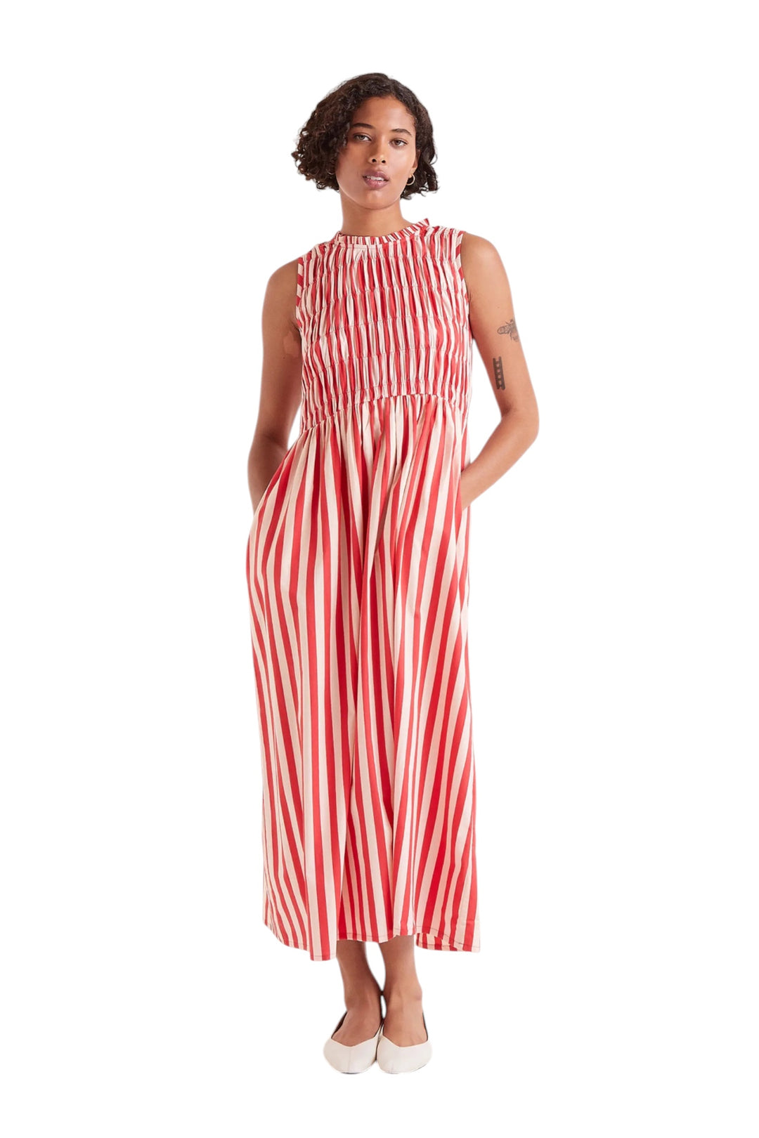 Rowen Striped Midi Dress