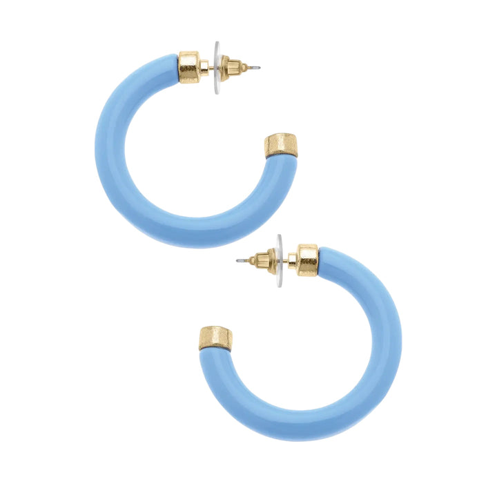 Hillary Resin Hoop Earrings