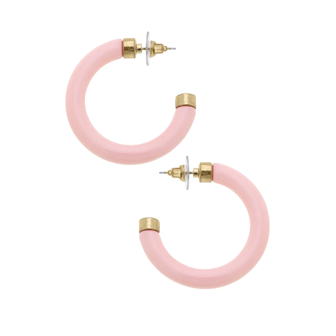 Hillary Resin Hoop Earrings