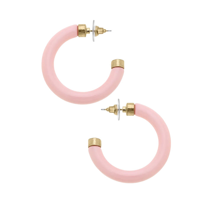 Hillary Resin Hoop Earrings