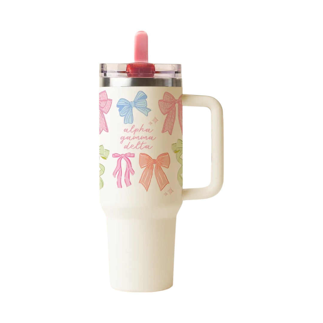 Bow Affair Sorority Tumbler
