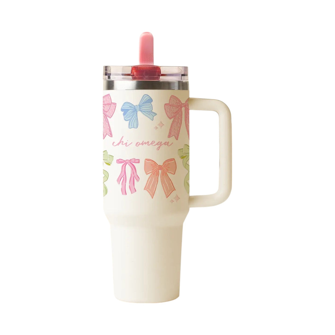 Bow Affair Sorority Tumbler
