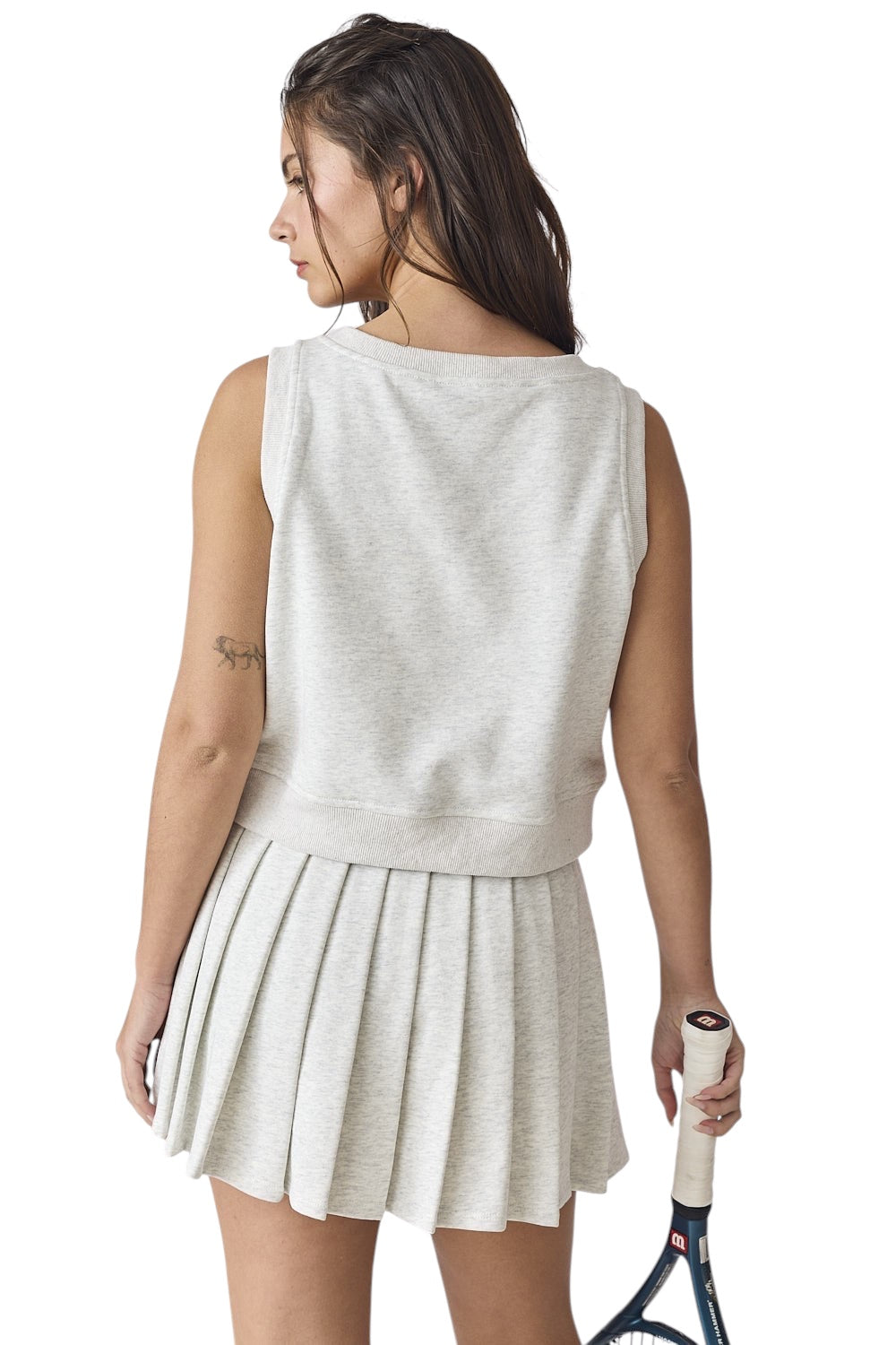 Keys Pleated Skirt Set