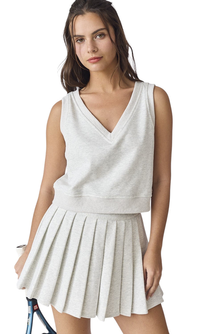 Keys Pleated Skirt Set