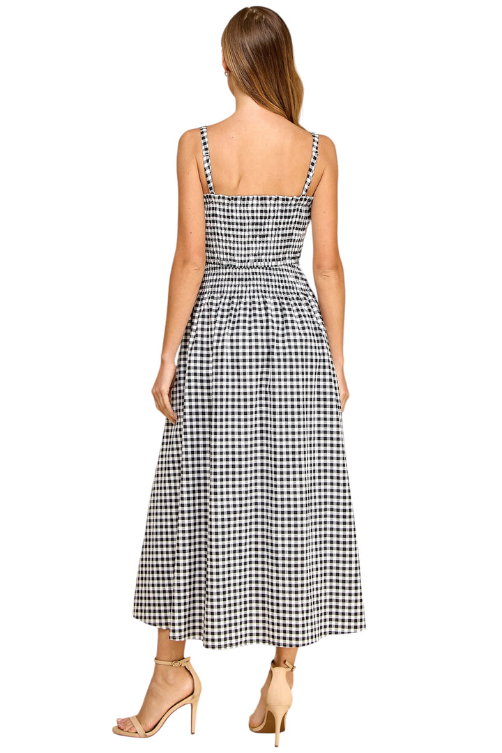 Hattie Gingham Midi Dress