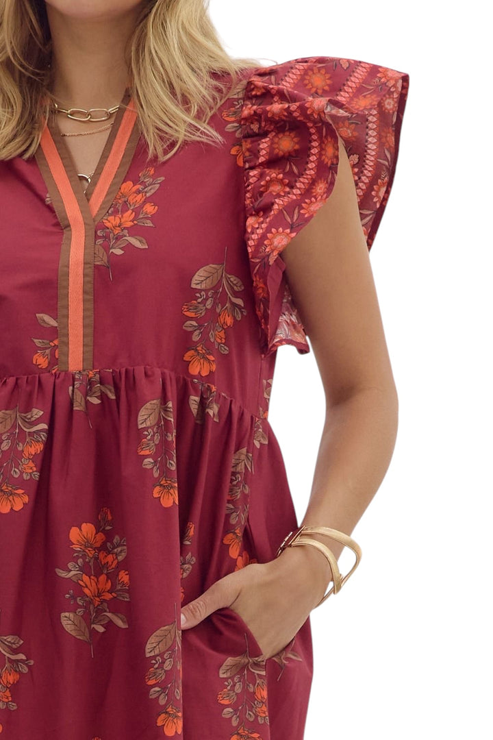Conlan Printed Midi Dress