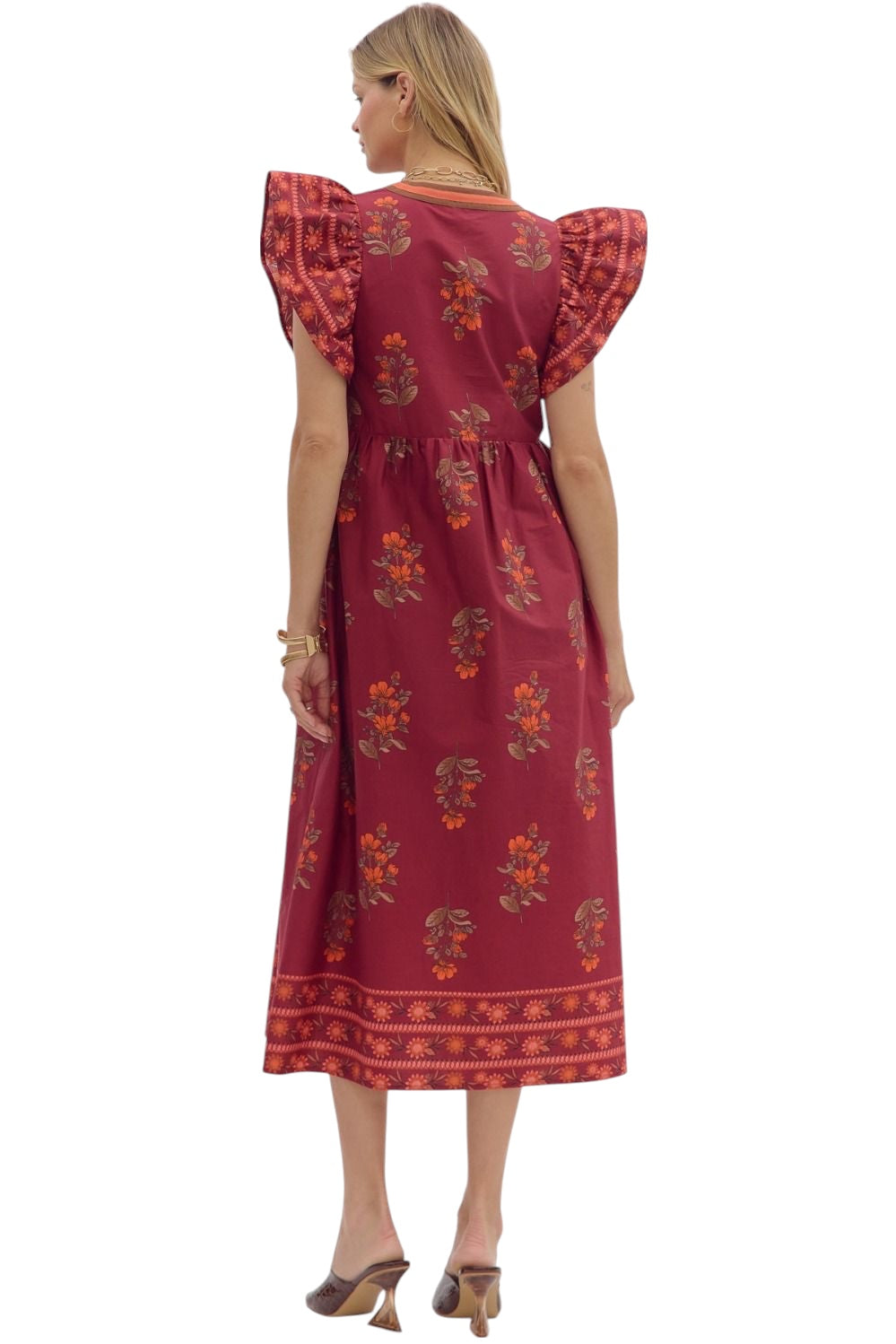 Conlan Printed Midi Dress