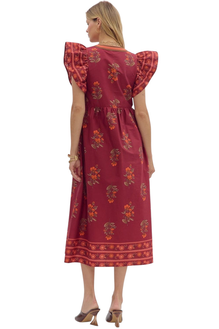 Conlan Printed Midi Dress