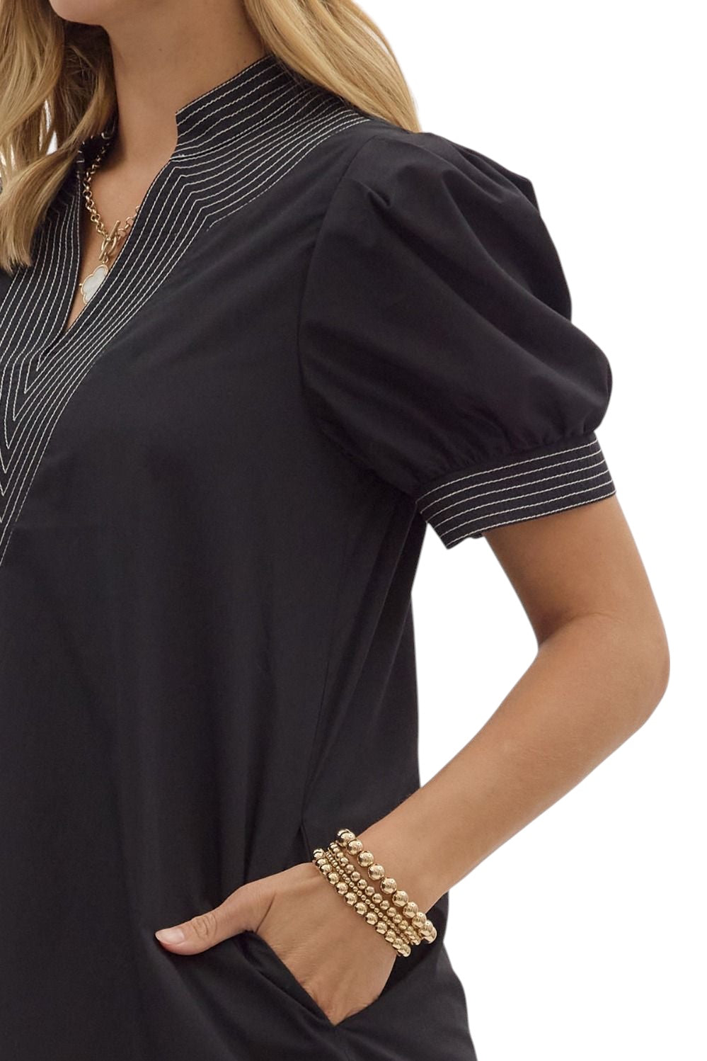 Hunter Stitched Mini Dress