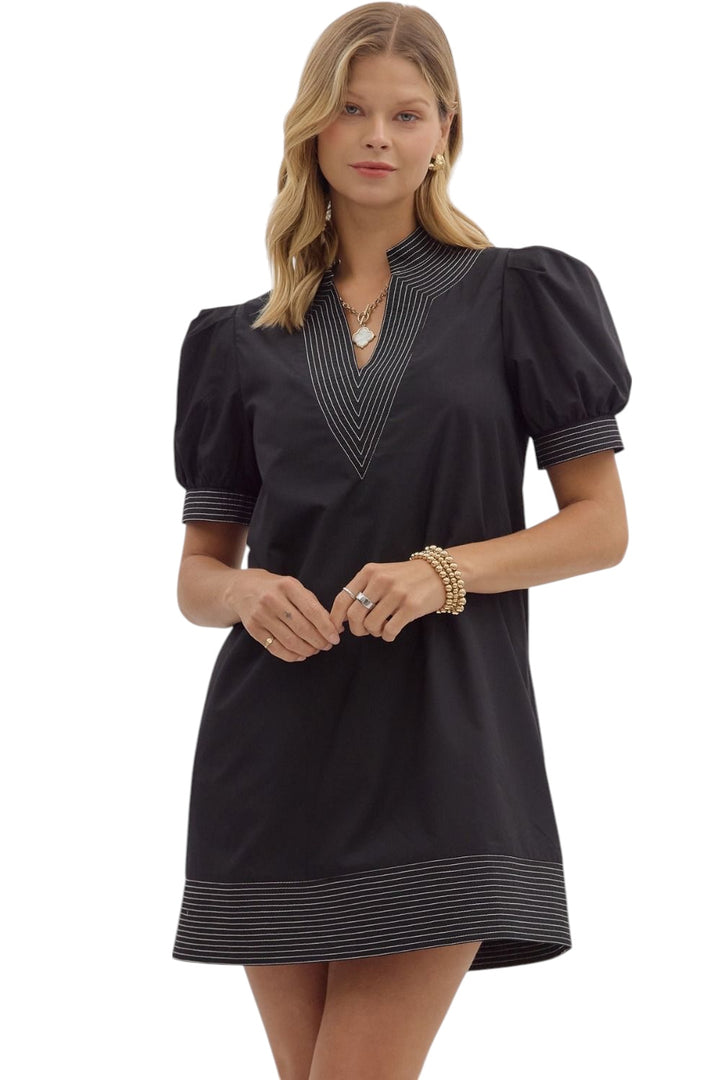 Hunter Stitched Mini Dress
