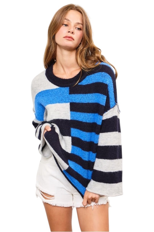 Maude Striped Knit Top