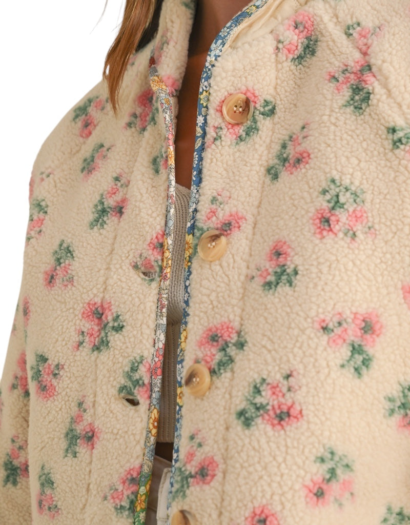 Piper Floral Sherpa Jacket