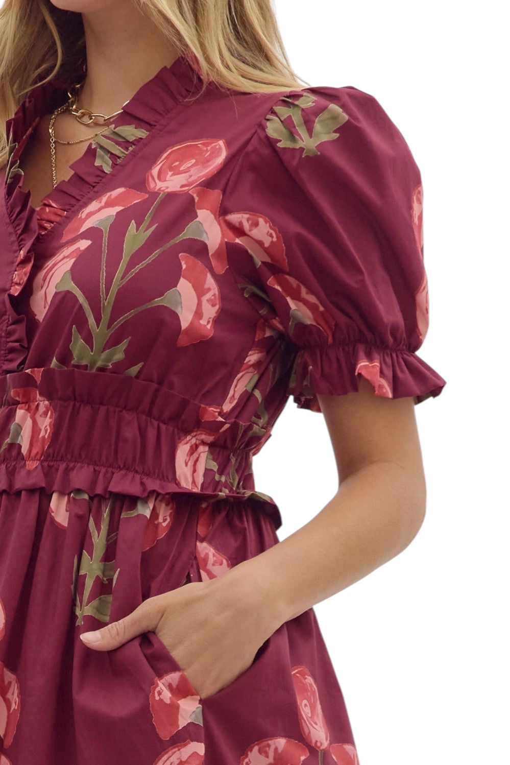 Seercy Floral Midi Dress