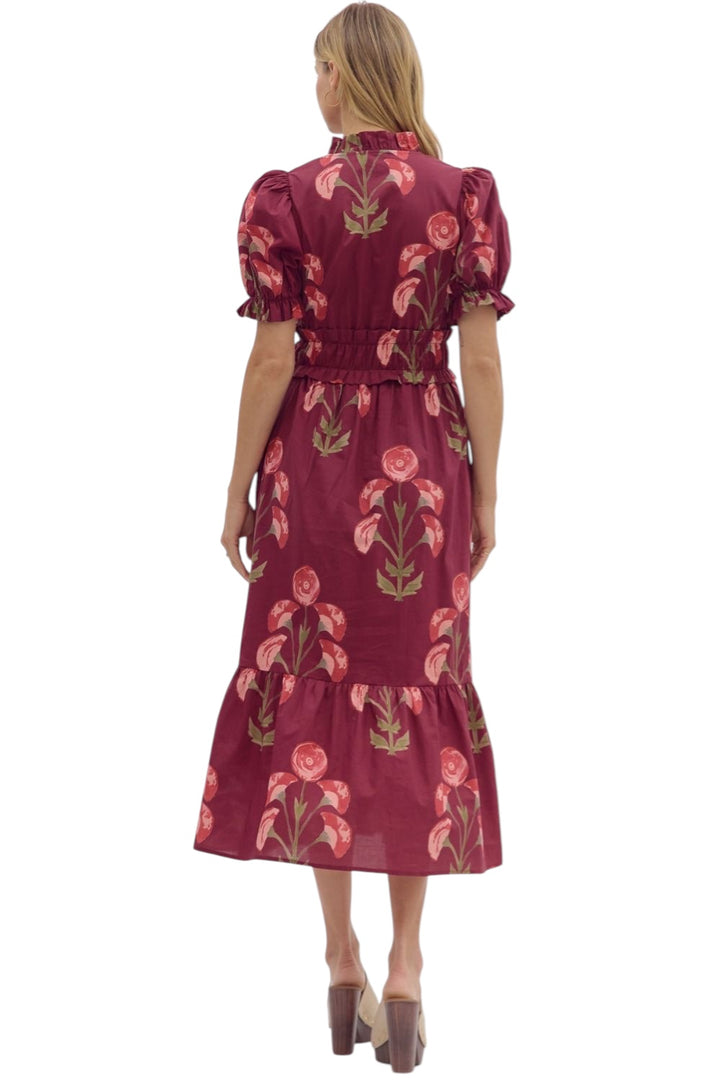 Seercy Floral Midi Dress